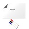 A5 Whiteboard Self-Adhesive Memo Flexible Magnetic Whiteboard Sticker For Home